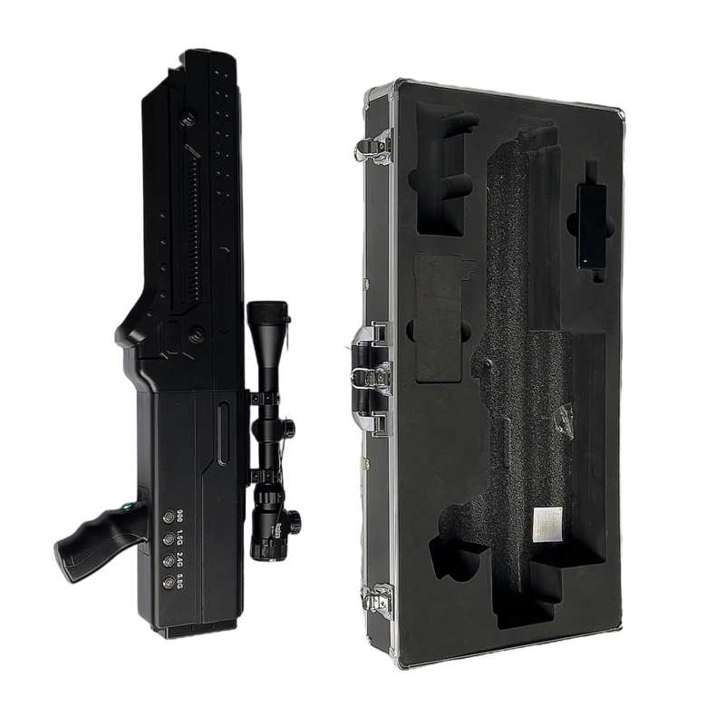  西青手持便携式枪型低空防御反制四通道A型